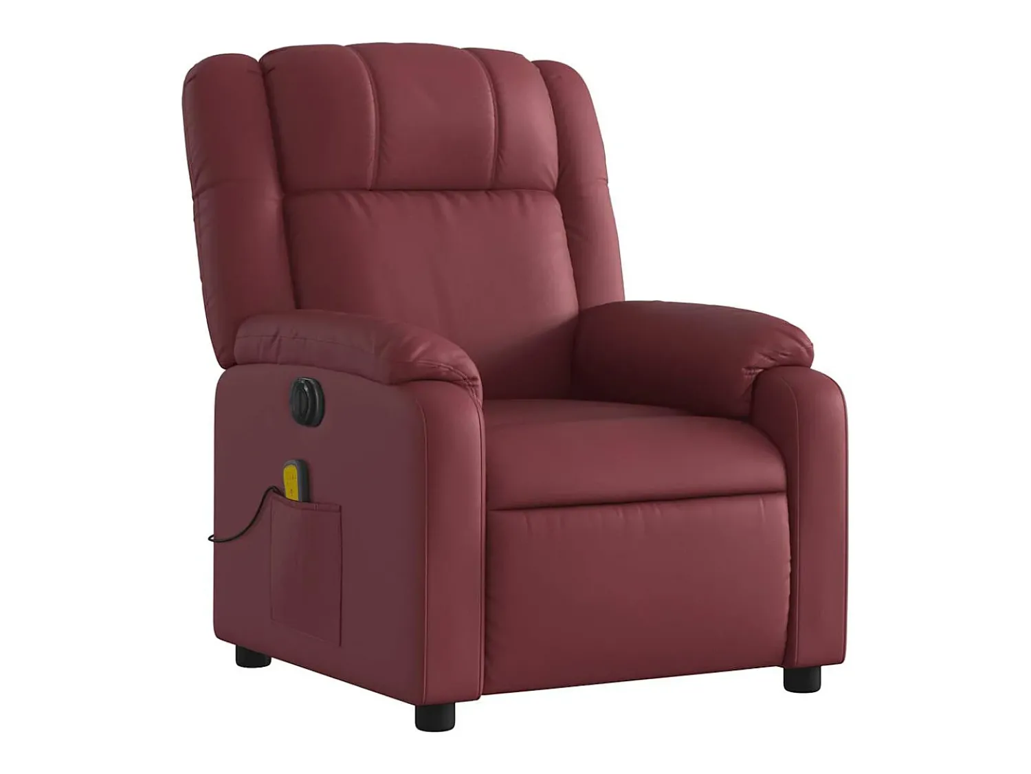 Poltrona| Poltrona massagens reclin. elétrica couro artif. -tinto SHL496005 Vermelho