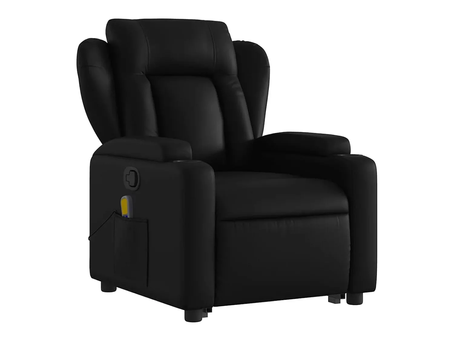 Poltrona* Poltrona massagens reclinável elevatória couro artificial SHL778472 Preto