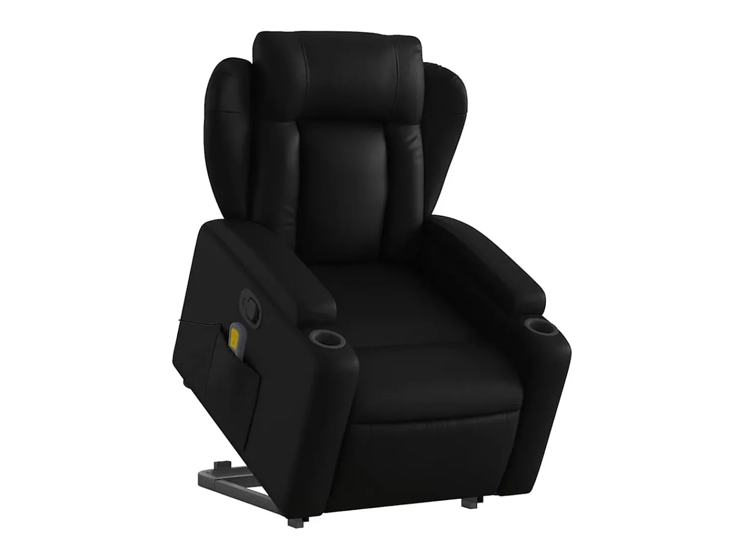Poltrona* Poltrona massagens reclinável elevatória couro artificial SHL778472 Preto