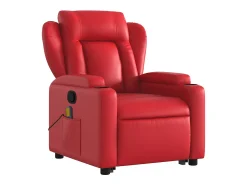 Poltrona* Poltrona massagens reclinável elevatória couro artif. SHL230128 Vermelho