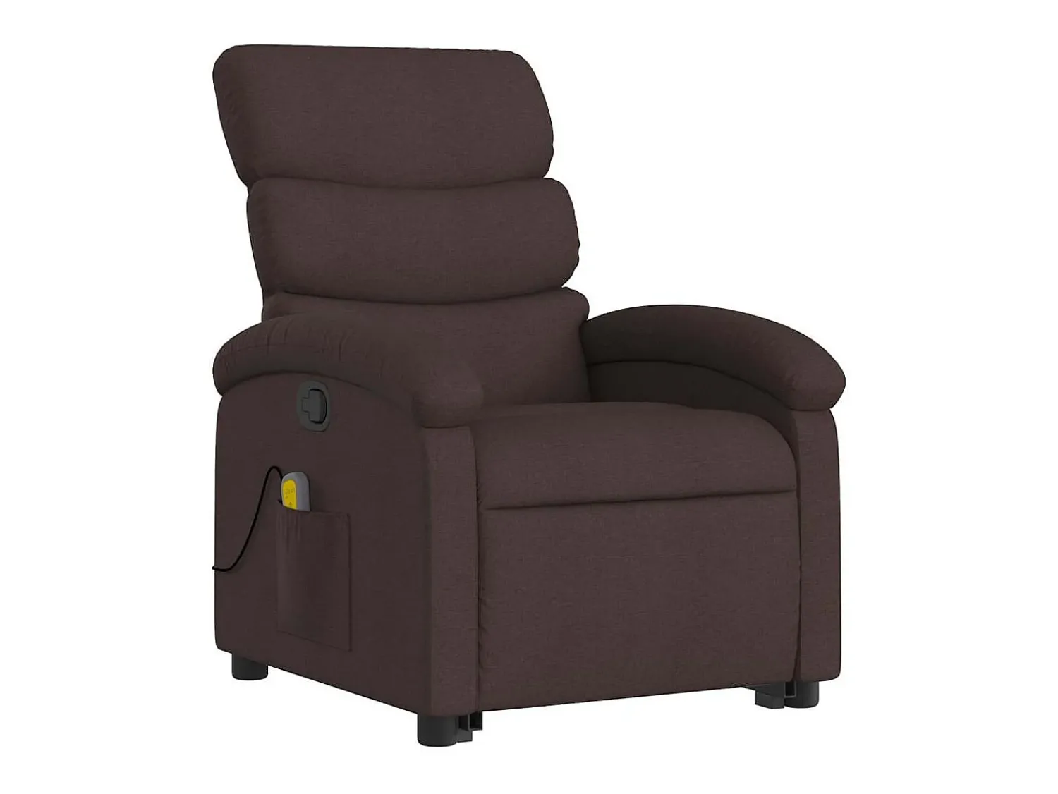 Poltrona| Poltrona massagens reclinável elevatória tecido -escuro SHL197705 Castanho