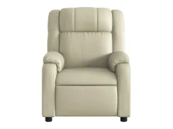 Poltrona* Poltrona massagens reclinável elétrica couro artificial SHL916008 Creme