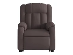 Poltrona massagens reclinável elevatória tecido -escuro SHL141447^ Poltrona