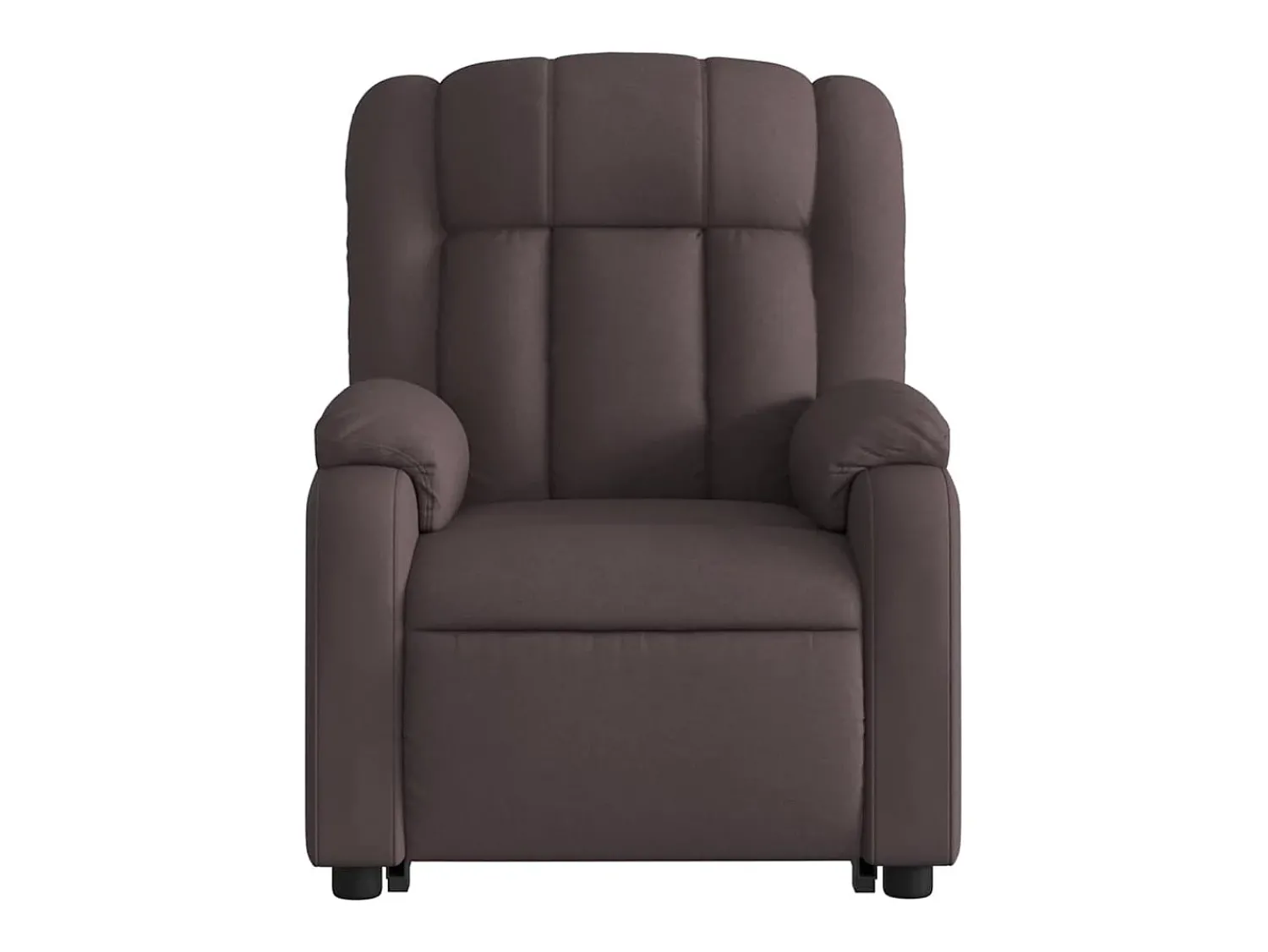 Poltrona massagens reclinável elevatória tecido -escuro SHL141447^ Poltrona