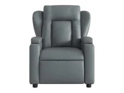 Poltrona| Poltrona massagens reclinável elétrica couro artif. SHL215387 Cinzento