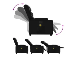 Poltrona massagens reclinável elevatória couro artificial SHL322824^ Poltrona