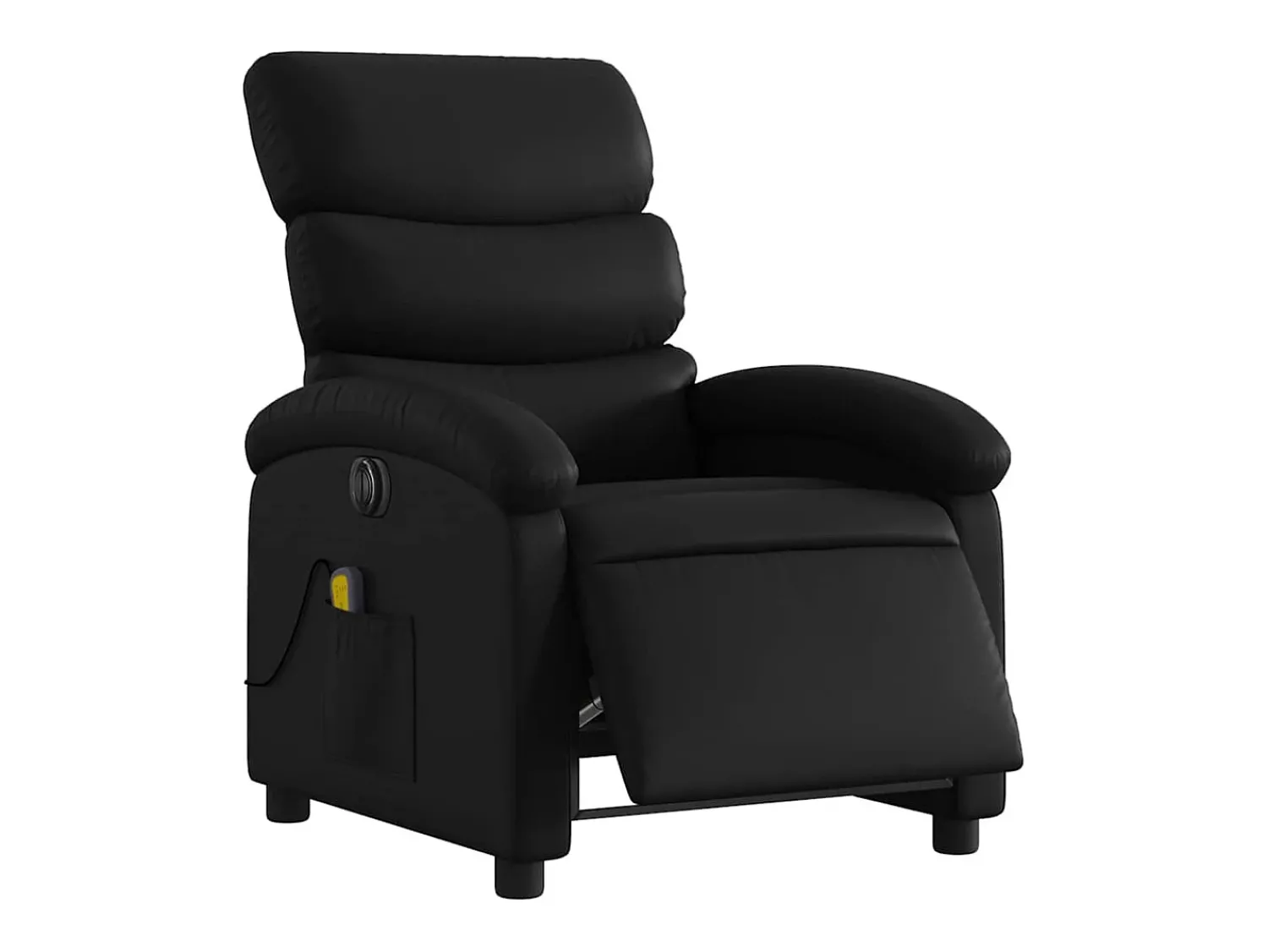 Poltrona* Poltrona massagens reclinável elétrica couro artificial SHL829703 Preto