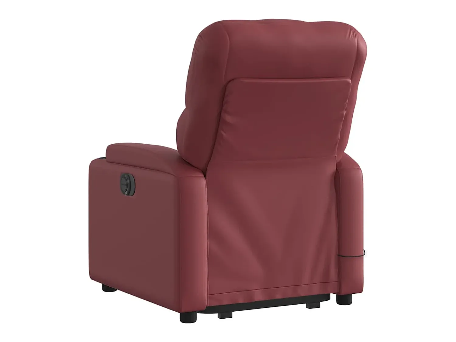Poltrona| Poltrona massagens reclinável couro artificial tinto SHL194081 Vermelho