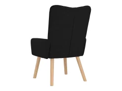 Hot vidaxl poltrona 63 x 67 x 94 cm Tecido e contraplacado Preto