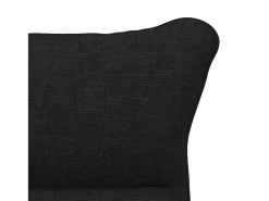 Poltrona|vidaxl poltrona 69 x 74 x 93 cm Tecido e Contraplacado Preto