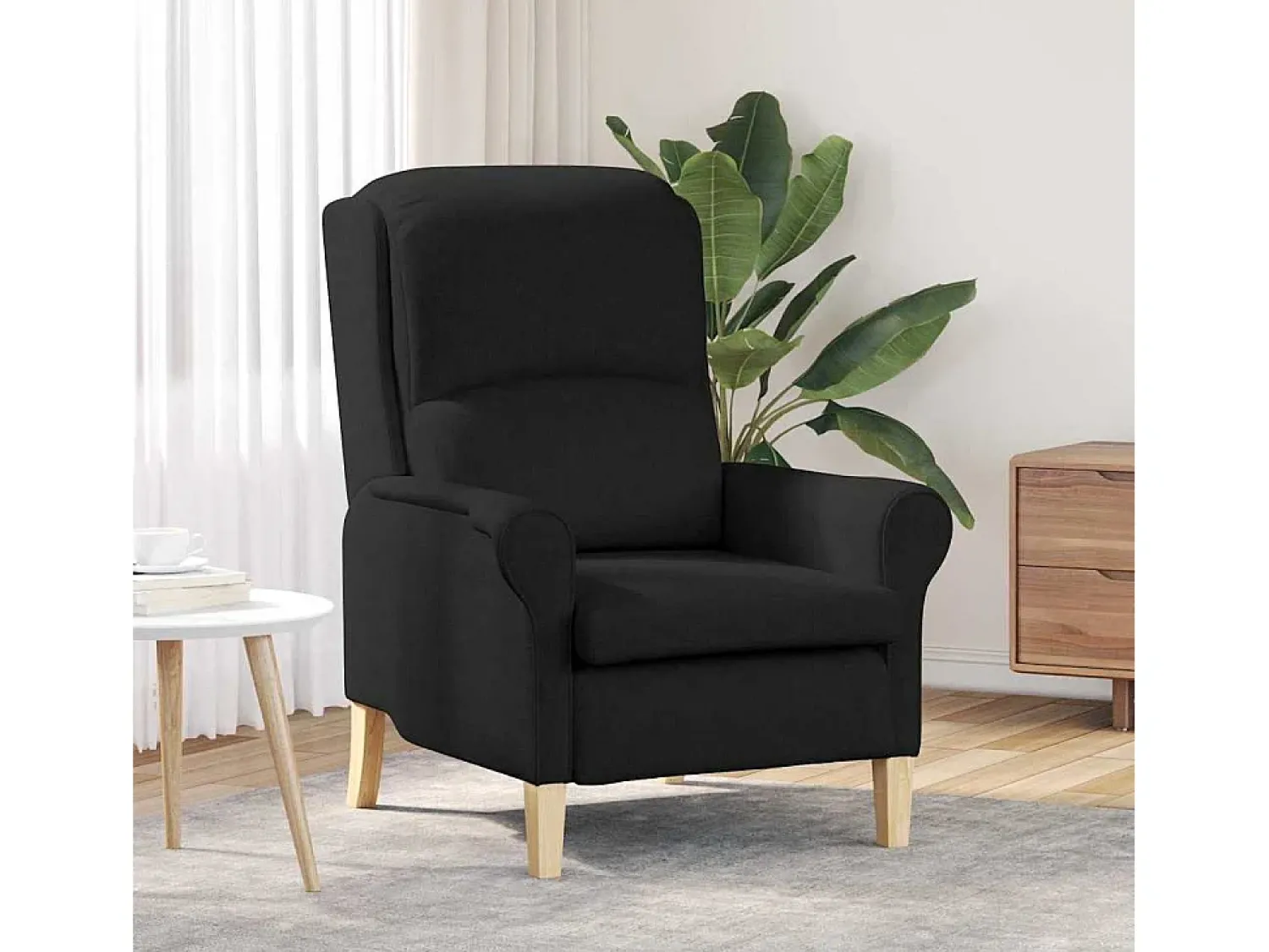 Poltrona* poltrona 76x94x102 cm tecido SHL668391 Preto
