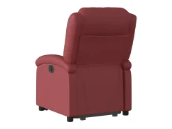 Poltrona| Poltrona reclin. elevatória elétrica couro artif -tinto SHL13110 Vermelho
