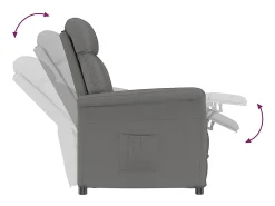 Clearance Poltrona Recliner Cinza Escuro Cinzento escuro SHL787001 Cinza antracite