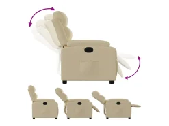 Online Poltrona Reclinável | Poltrona Confortável Relax tecido cor SHL539393 Creme