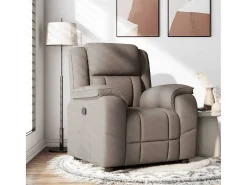 Poltrona* Poltrona Reclinável | Poltrona Confortável Relax tecido cinzento-acastanhado SHL296488 Taupe