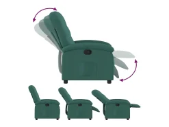 Poltrona* Poltrona Reclinável | Poltrona Confortável Relax tecido verde-escuro SHL438438 Verde pinho