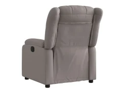 Hot Poltrona Reclinável | Poltrona Confortável Relax tecido cinzento-acastanhado SHL836293 Taupe