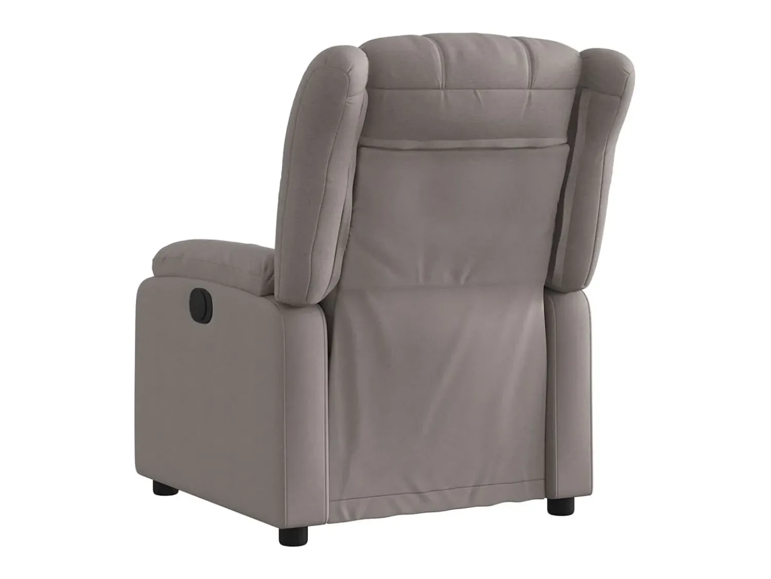 Hot Poltrona Reclinável | Poltrona Confortável Relax tecido cinzento-acastanhado SHL836293 Taupe