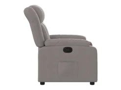 Hot Poltrona Reclinável | Poltrona Confortável Relax tecido cinzento-acastanhado SHL836293 Taupe