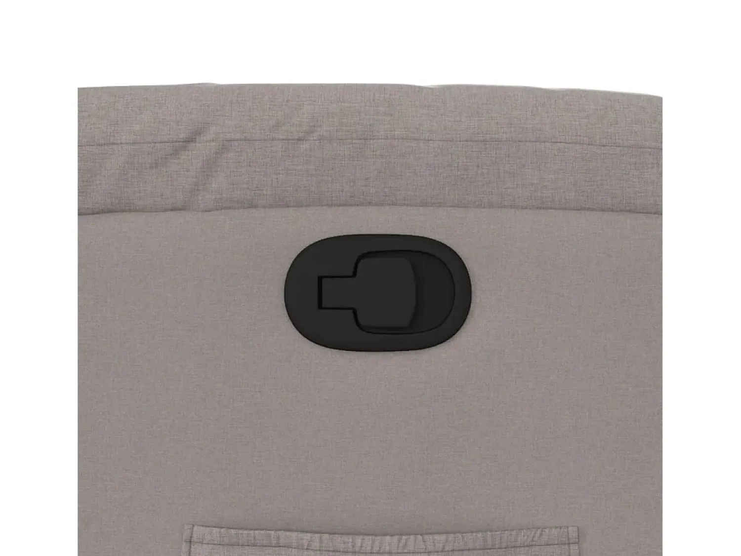 Hot Poltrona Reclinável | Poltrona Confortável Relax tecido cinzento-acastanhado SHL836293 Taupe