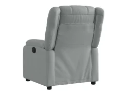Poltrona| Poltrona Reclinável | Poltrona Confortável Relax tecido -claro SHL713786 Cinzento