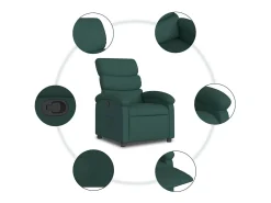 Poltrona| Poltrona Reclinável | Poltrona Confortável Relax tecido verde-escuro SHL753534 Verde pinho