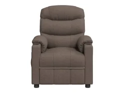 Outlet Poltrona Reclinável | Poltrona Confortável Relax tecido cinzento-acastanhado SHL447175 Taupe
