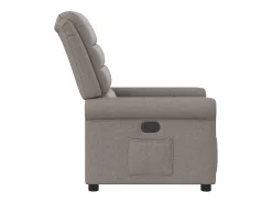 Poltrona Reclinável | Poltrona Confortável Relax tecido cinzento-acastanhado SHL426854^ Poltrona