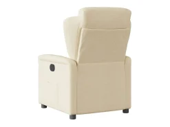 Clearance Poltrona Reclinável | Poltrona Confortável Relax tecido cor SHL811510 Creme