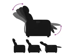 New Poltrona Reclinável | Poltrona Confortável Relax tecido SHL368057 Preto
