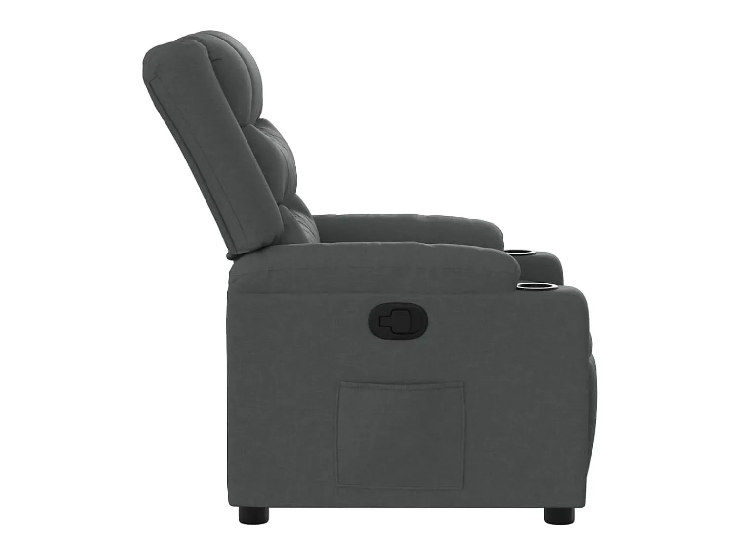 Poltrona* Poltrona Reclinável | Poltrona Confortável Relax tecido cinzento-escuro SHL110063 Cinza antracite