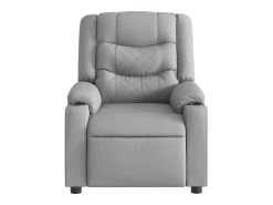 Online Poltrona Reclinável | Poltrona Confortável Relax tecido -claro SHL165225 Cinzento