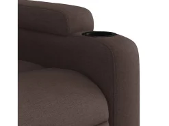 Poltrona* Poltrona Reclinável | Poltrona Confortável Relax tecido -escuro SHL451141 Castanho