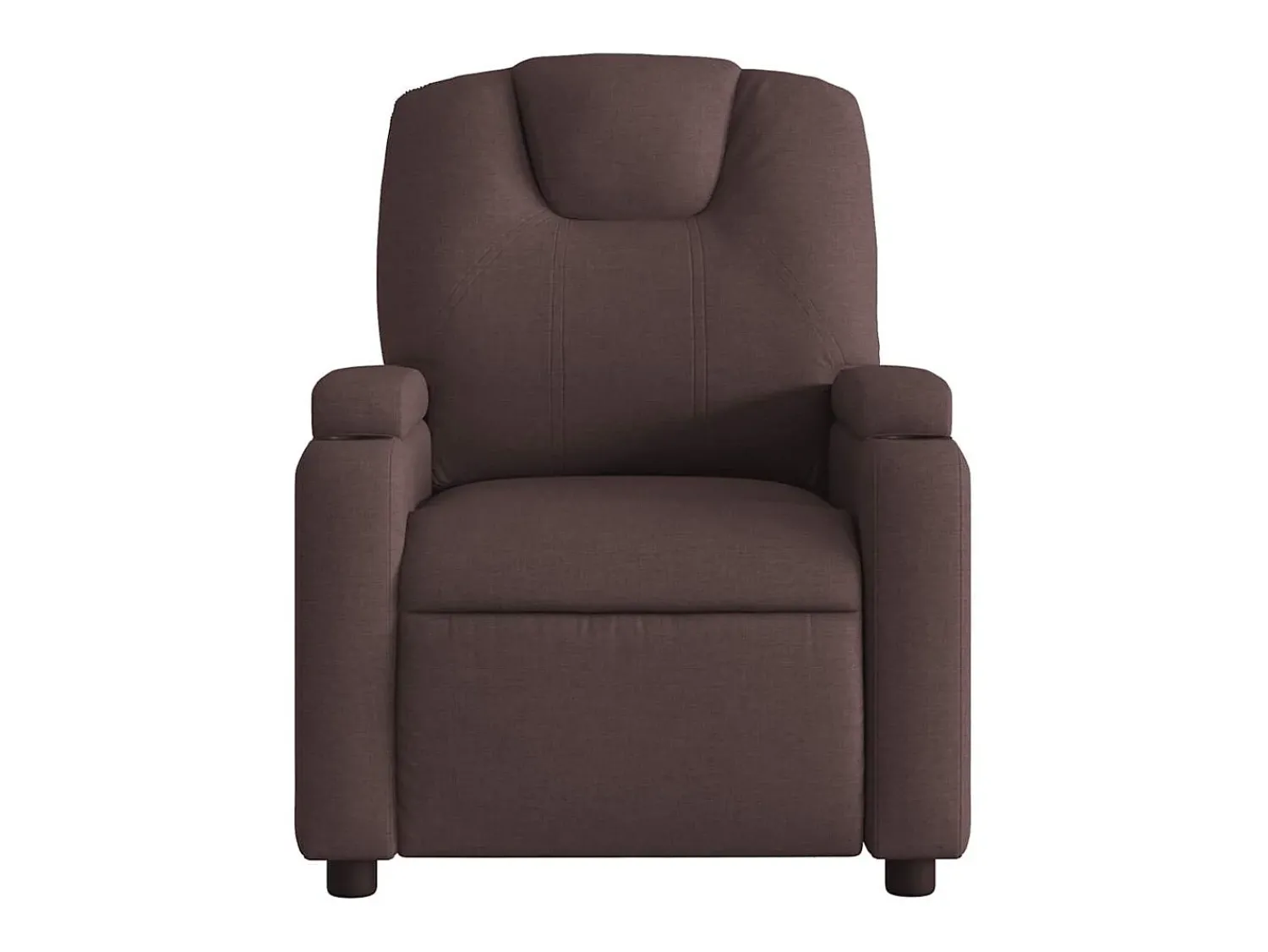 Poltrona* Poltrona Reclinável | Poltrona Confortável Relax tecido -escuro SHL451141 Castanho