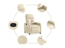 Poltrona Reclinável | Poltrona Confortável Relax tecido cor SHL260131^ Poltrona