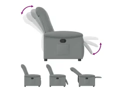 Poltrona Reclinável | Poltrona Confortável Relax tecido -claro SHL652758^ Poltrona