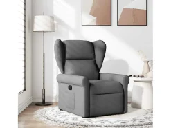 Poltrona* Poltrona Reclinável | Poltrona Confortável Relax tecido cinzento-escuro SHL548152 Cinza antracite