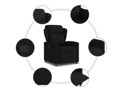 Poltrona Reclinável | Poltrona Confortável Relax tecido SHL676709 Preto