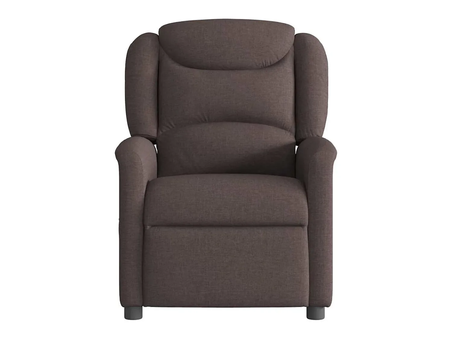 Poltrona* Poltrona Reclinável | Poltrona Confortável Relax tecido -escuro SHL441142 Castanho