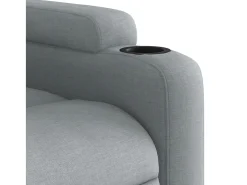 Poltrona| Poltrona Reclinável | Poltrona Confortável Relax tecido -claro SHL962680 Cinzento