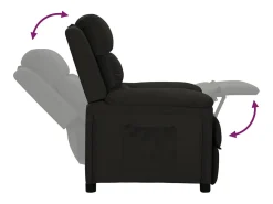 Poltrona| Poltrona Reclinável | Poltrona Confortável Relax tecido SHL672641 Preto