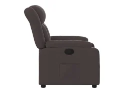 Poltrona| Poltrona Reclinável | Poltrona Confortável Relax tecido -escuro SHL882526 Castanho