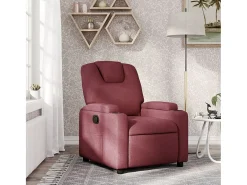 Hot Poltrona Reclinável | Poltrona Confortável Relax tecido tinto SHL655017 Vermelho
