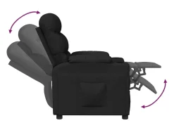Discount Poltrona Reclinável | Poltrona Confortável Relax tecido SHL691379 Preto