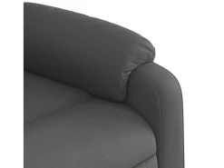Best Poltrona Reclinável | Poltrona Confortável Relax tecido cinzento-escuro SHL170843 Cinza antracite