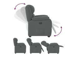 Poltrona| Poltrona Reclinável | Poltrona Confortável Relax tecido cinzento-escuro SHL95618 Cinza antracite