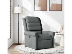 Poltrona| Poltrona Reclinável | Poltrona Confortável Relax tecido cinzento-escuro SHL222925 Cinza antracite