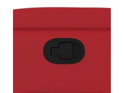 New Poltrona reclinável couro artificial SHL909772 Vermelho
