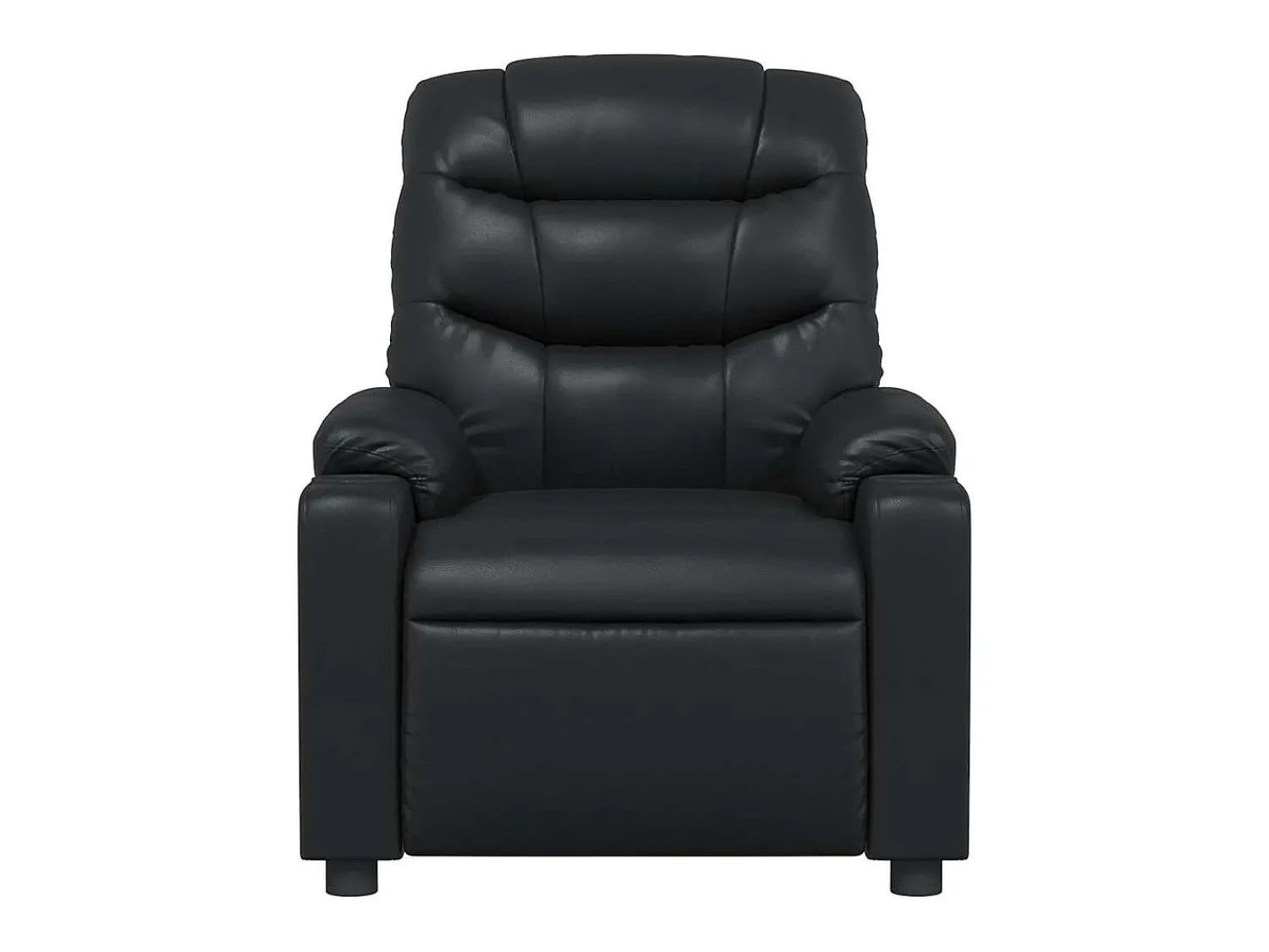 Best Poltrona reclinável couro artificial SHL661943 Preto