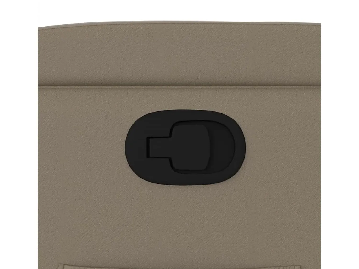 Poltrona reclinável couro artificial cor cappuccino SHL335230^ Poltrona